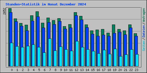 Stunden-Statistik im Monat Dezember 2024