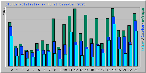 Stunden-Statistik im Monat Dezember 2025